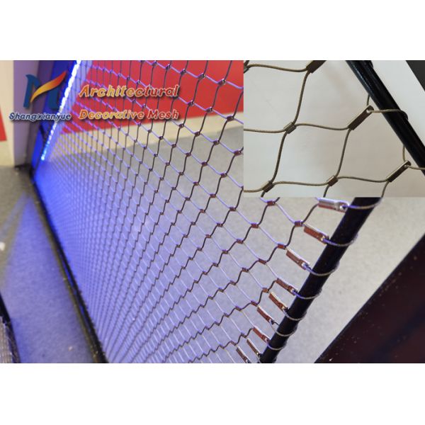1.6mm Stainless Steel Wire Rope Mesh Platform Safety Fence Tensile Facade Cable Net Barrier