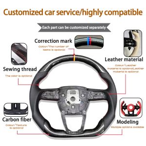 Black M Performance Leather Steering Wheel Perfect Fit for BMW 320 525 F10 F20