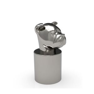 China Dog Head Design Zamak Over Perfume Bottles Cap For FEA 15 Bottle on sale