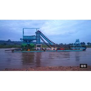7.5m River Sand Pumping Machine Gold Bucket Dredger