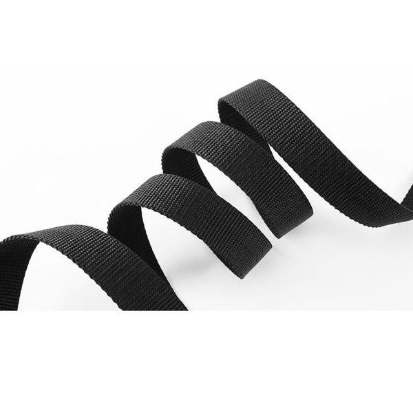 Dansky Factory Wholesale Black Color Different Sizes Webbing Tape Strap Plain