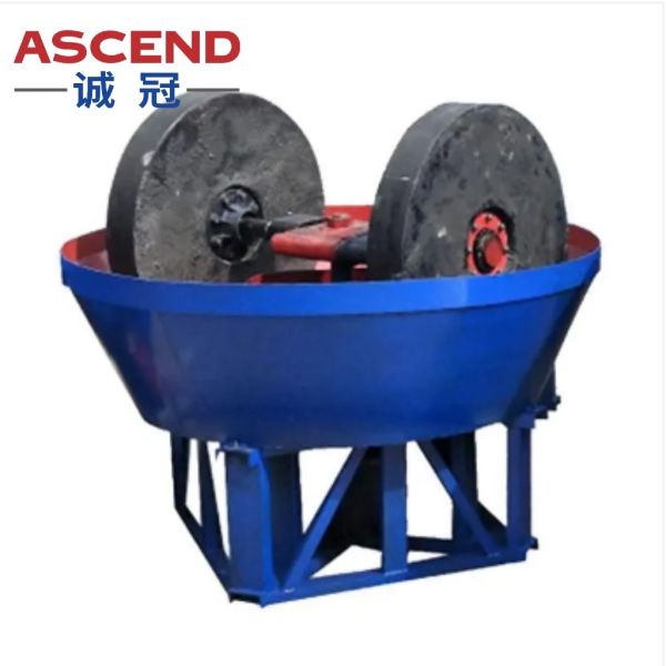 Small Capacity Water Wet Pan Mills 1100 Model Powder Mesh 80-150 For Gold Powder