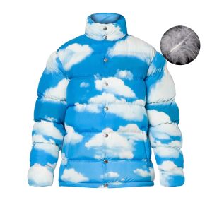 Customized Design Logo Mens Oversized Puffer Jacket Ultra Light Sublimated Print