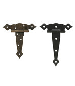 Cheap XD8012 Plastic Finish 8&quot; 2.8mm Lace T Type Iron Door Hinges for sale