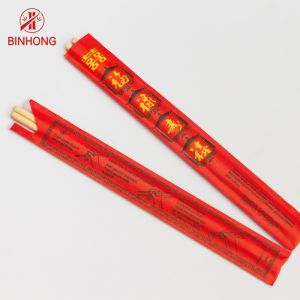 Sleeve Paper Wrapped AB Grade 23cm Custom Printed Chopsticks