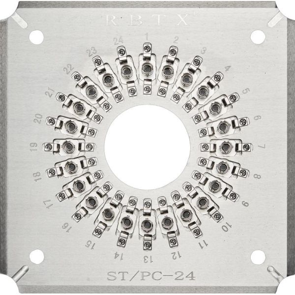 Quality STPC24 Polishing Jigs/Holders 24 Ports ST/PC Fiber Optic Patch Cord Connectors Tip Grinding wholesale