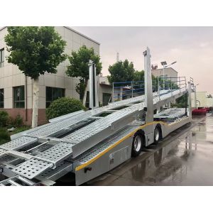Heavy Duty Hydraulic Lifting 8/9/10 Car Carrier Trailer with Jost E100 Landing