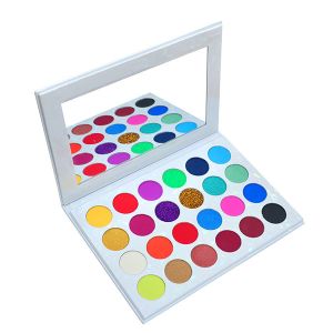 Long Lasting No Brand Pressed Private Label Matte Shimmer Makeup Eyeshadow