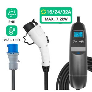 Cheap Type 2 Portable EV Charger IEC 62196/SAE J1772 Interface Standard for sale