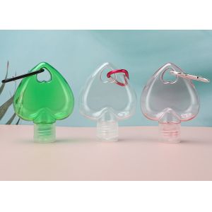 PETG Plastic Hand Sanitizer Bottles 20mm Clear Keychain Bottles
