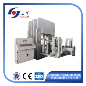 ISO 9001 Certified Plate Vulcanizing Press For Rubber Roadblock Making With