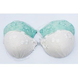 2017 strapless push up invisible lace bra adhesive silicone breast