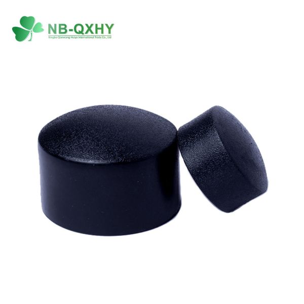 Quality SDR13.6 HDPE Butt Welding PE Pipe Fitting Plastic Cap End Cap for Gas Supply Needs wholesale