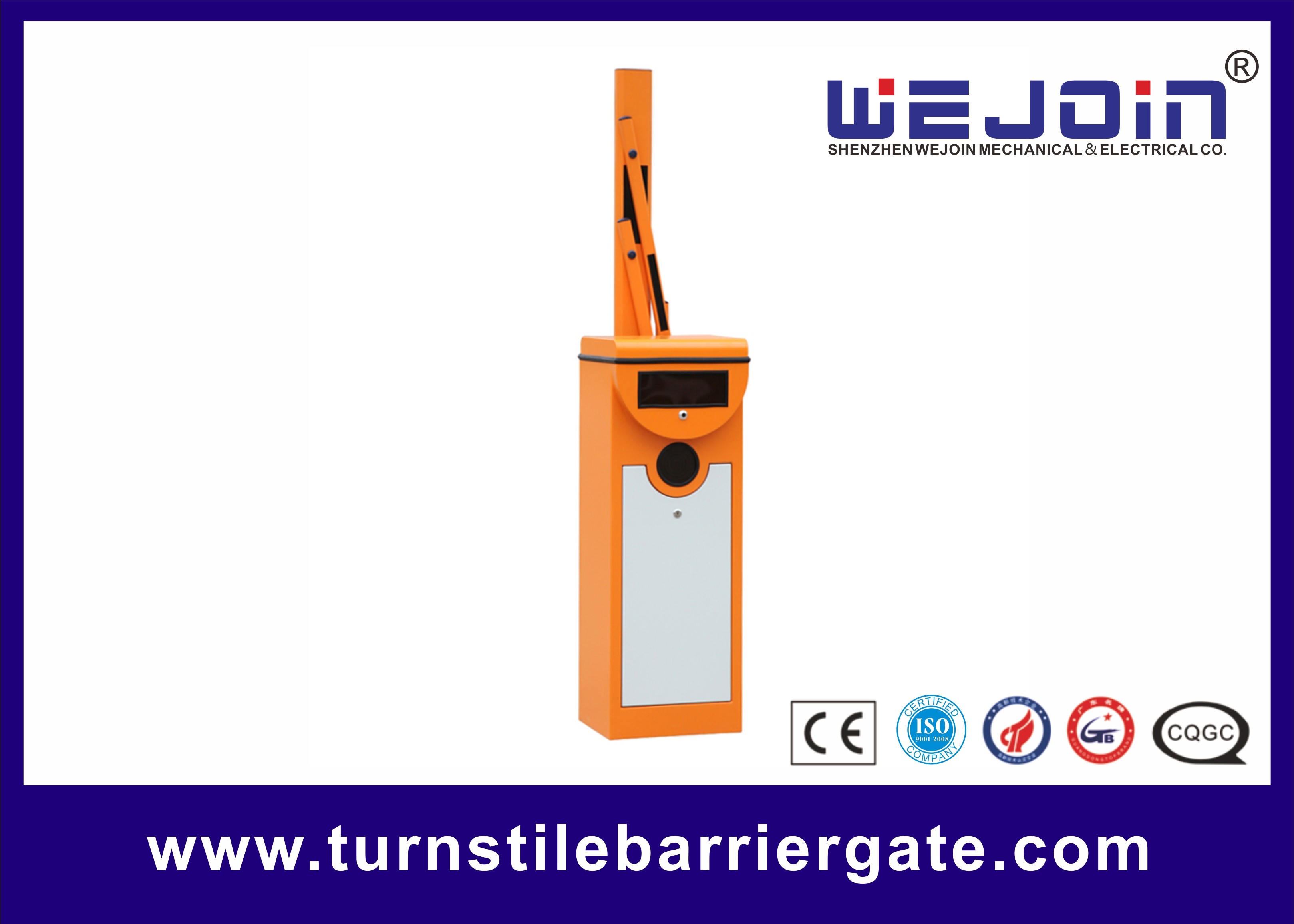 AC220V Barrier Gate With Steel Cabinet, Parking Management Systems With LED