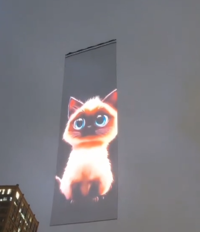 Different application P15 LED Drone Screen Display Customized Transparent Thin Lightweight Mesh Screen IP68 Outdoor Advertising Exhibition Sports