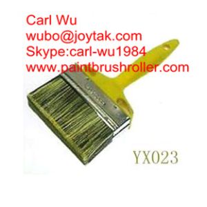 Natural pure bristle Chinese bristle synthetic mix shed fence paint brush wood handle plastic handle 4 inch WB-006