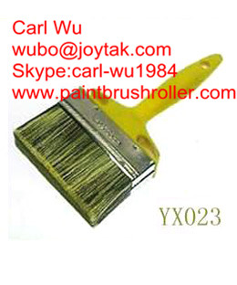 Quality Natural pure bristle Chinese bristle synthetic mix shed fence paint brush wood handle plastic handle 4 inch WB-006 wholesale