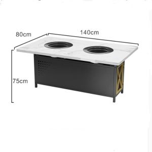 China Smokeless Hot Pot Table on sale