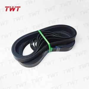 China Twt 10007-53213 12PK1189 Sinotruk Dump Truck Engine Rubber Ribbed V Belt 1000753213 12PK1189 for Shacman Delong Truck on sale