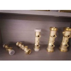 1.6Mpa Digital Ultrasonic Brass Flow Meter Tube With CNC Lathes