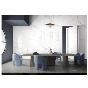 White Sintered Stone Kitchen Countertop and Island Top Polished Porcelain Tile