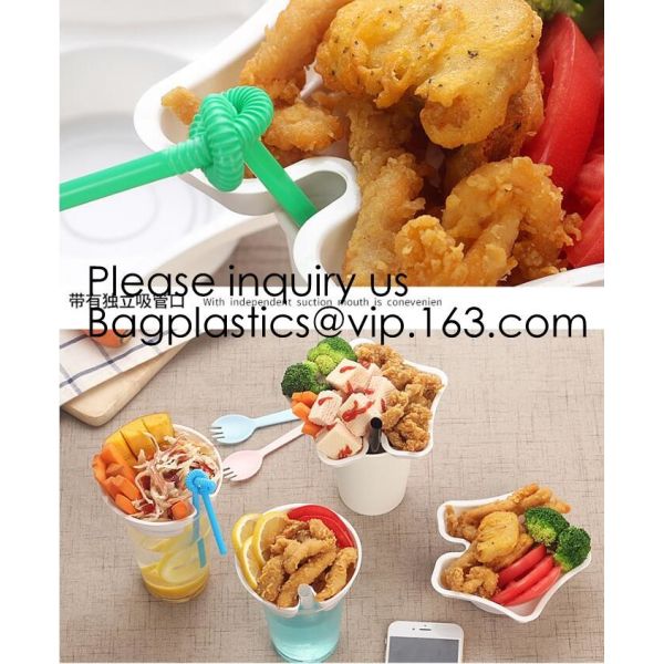 300ml Snack Tray PP Injeciton Trays For 95mm And 95mm Diameter Cups Disposable PET plastic cup top snack tray, cup holde