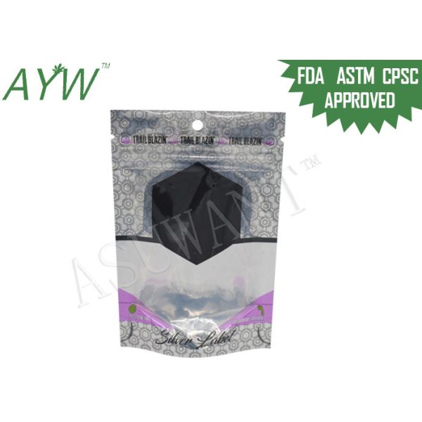 Airtight Stand Up Coffee Pouches Smell Locked Zipper, Plastic Stand Up Pouch