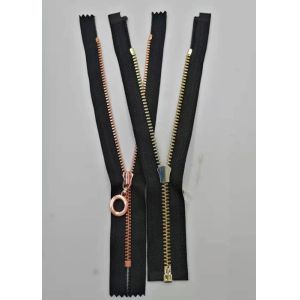 Y Style Metal Teeth Zipper With Auto Lock For Work - Wear / Closed Ended Metal