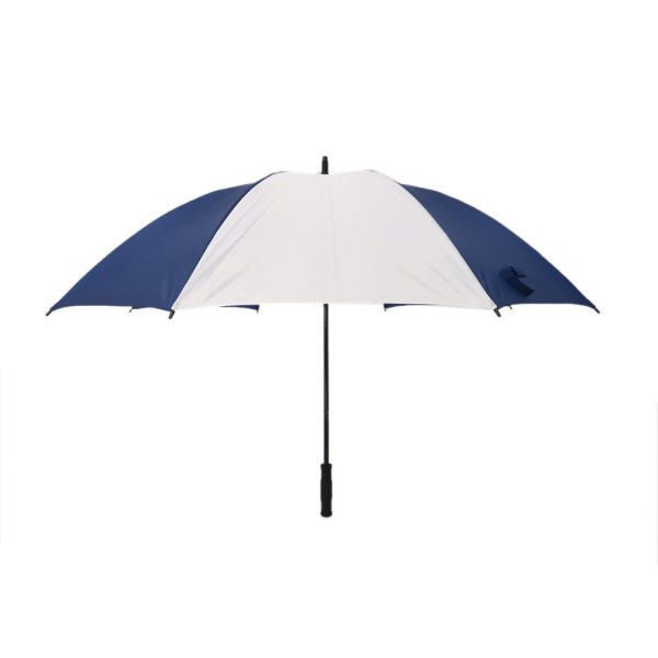 Manual Blue And White Promotional Umbrellas 190T Polyester Fabric And Straight