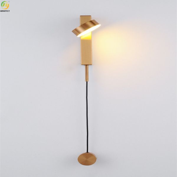 Art Baking Paint Bronze LED Modern Wall Light Metals Living Room Home