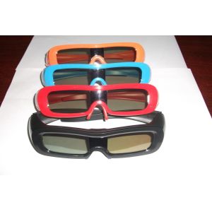 Plastic Universal Active Shutter 3D TV Glasses High Transitrate
