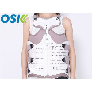 Cheap Thoracic Spinal Orthosis Back Brace With Tightness Adjustable Straps Gray / White for sale