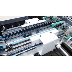 6 Corner Corrugated Cardboard Folder Gluer Machine Automatic Grouping 260m/Min