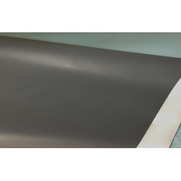 Solid Grey Color Cabinet Vinyl Covering Laminate Covering Unfading For Cabinets