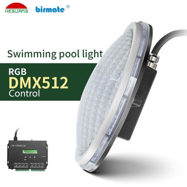 Quality Par56 ABS RGB DMX Control 18W 520LM LED Swimming Pool Bulb wholesale