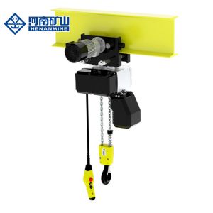 Double Brake Chain Block Hoist High Strength Safety Hook 1 Ton Manual Trolley