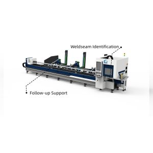 QH-GZ Zero-tailing Laser Tube Cutting Machine Weldseam Identification Beveling Cutting