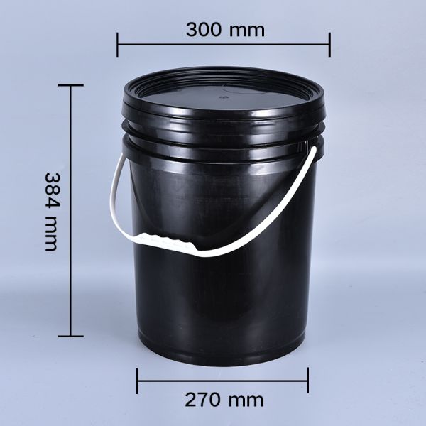 Food Grade 20L Plastic Bucket with White Plastic Handle and Sealed Lid