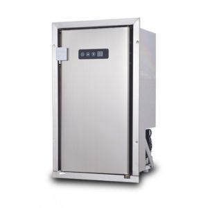 China 12V DC Compressor Portable Static Cooling Saving-energy Upright RV Car Fridge Freezer 18L Capacity With LED Light on sale