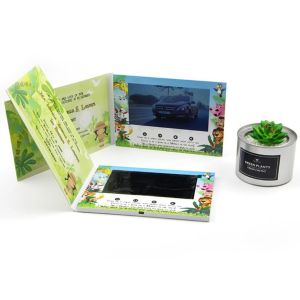 4.3/5/7/10 inch LCD video express book LCD video business card with 8GB memory