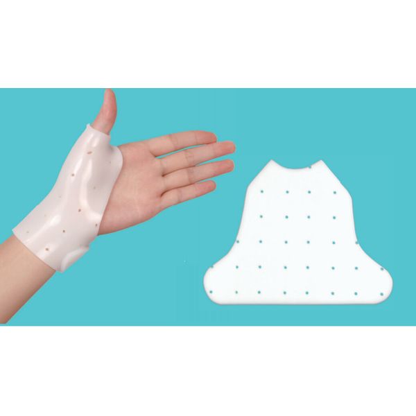 Quality White Custom Thermoplastic Splint Thumb Gauntlet Splint ISO9001 Approved wholesale