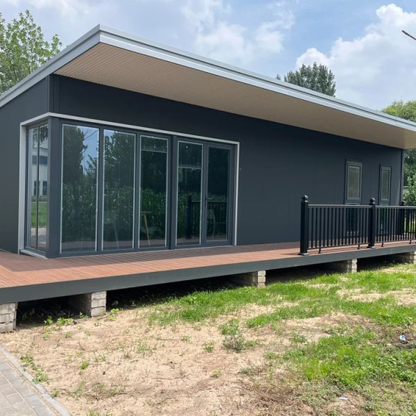 Heavy Duty Double Girder Overhead Cranes Prefab Container Homes In Black For 4