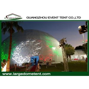 Cheap White PVC Fabric Outdoor Geodesic Large Dome Tent With Steel Frame for sale