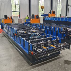 Hydraulic Power 5.5kw Color Roofing Double Layer IBR Corrugated Tile Roll