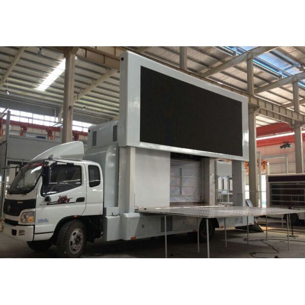 Commercial Mobile Led Display Screen , Led Mobile Advertising Trucks 10 Pixel Pitch