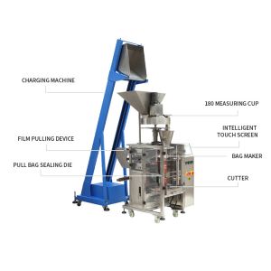 SS304 3KW Coffee Sachet Granule Packing Machine SLIV 320 With Touch Screen