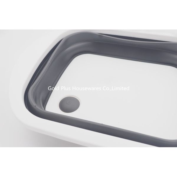 3 In 1 0.118CBM FDA TPR Foldable Plastic Basket