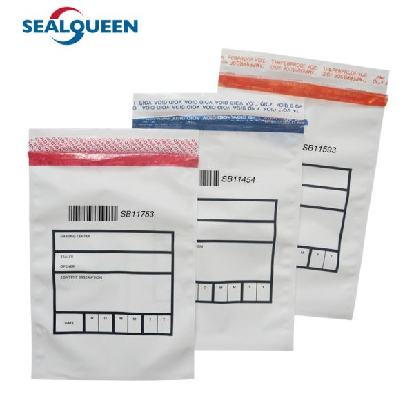 Quality Clear Security Custom Plastic Tamper Evident Bag Money Security Seal wholesale