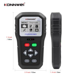 12v Car Scanner Diagnostic Live Data Code Reader Check Engine KW818 Pass CE FCC