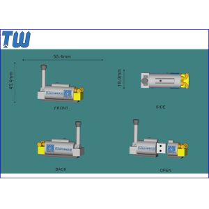Personalized ECO-Friendly PVC 32GB USB Memory Drive Custom Pantone Color